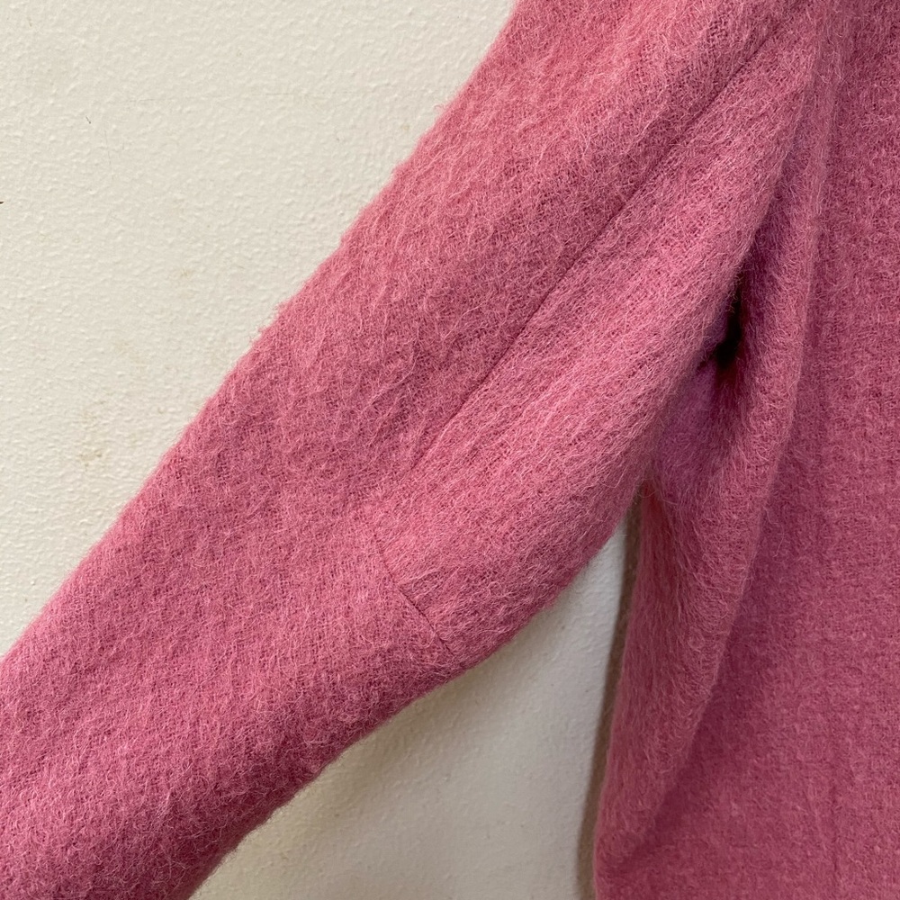 Talbots Mauve Pink Wool Alpaca Mohair Coat XL - Picture 8 of 12